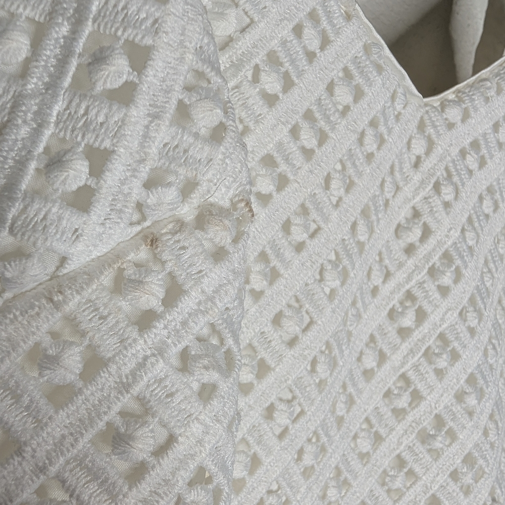 White House Black Market White Lace Midi Dress - Picture 8 of 12